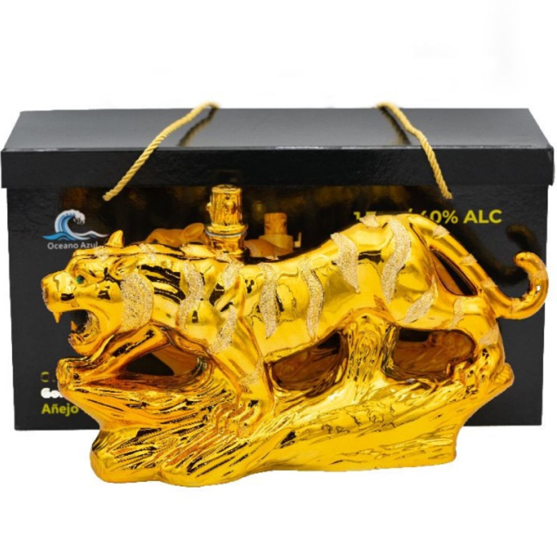 Oceano Azul Tiger tequila Anejo 1.75 L