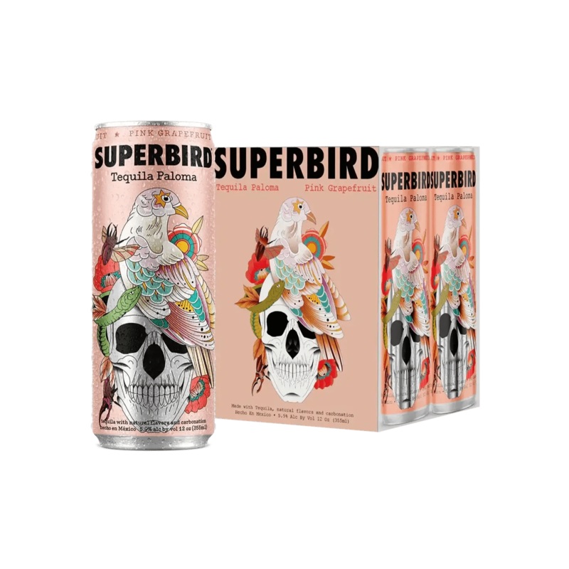 SUPERBIRD Pink Grapefruit Tequila Paloma 4PK