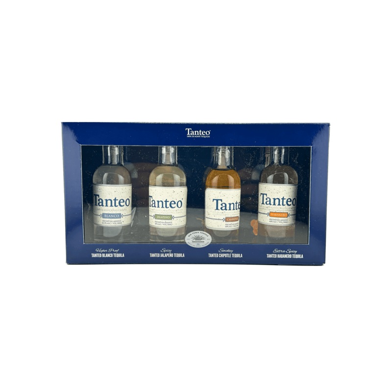 TANTEO Tequila Variety Pack 4 Pack / 50ml