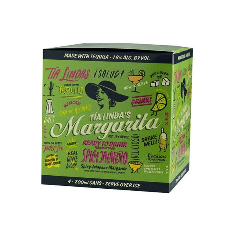 TIA LINDA'S Spicy Jalapeo Margarita 4 Pack