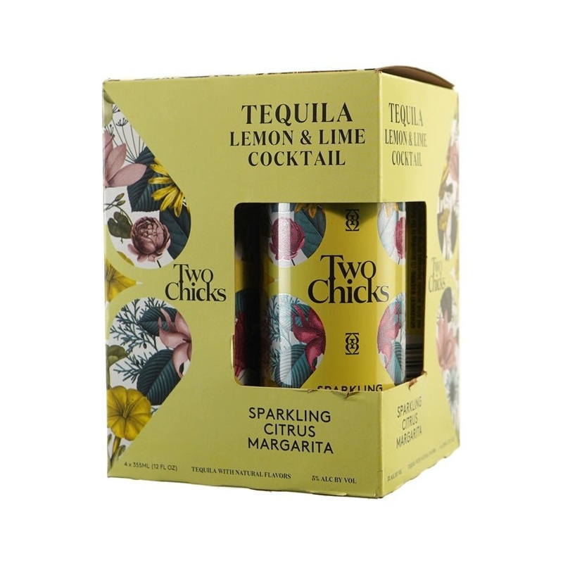 TWO CHICKS Sparkling Citrus Margaritas 4PK