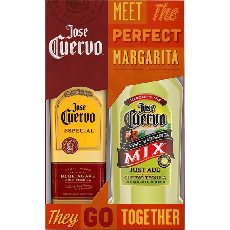 Jose Cuervo Gold Tequila 750ml +Jose Cuervo Mixer 750ml