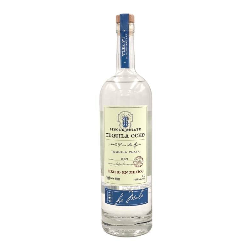 TEQUILA OCHO Single Estate Tequila Plata 1L