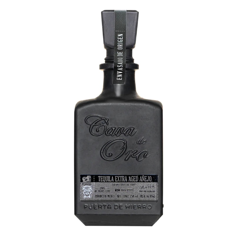 Cava de Oro Black Extra Anejo Tequila 750ml