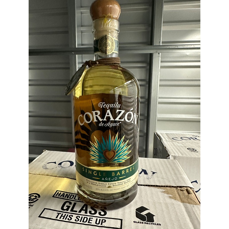 Corazon de Agave Single Barrel Finished in Blanton's Barrel Anejo Tequila 750ml