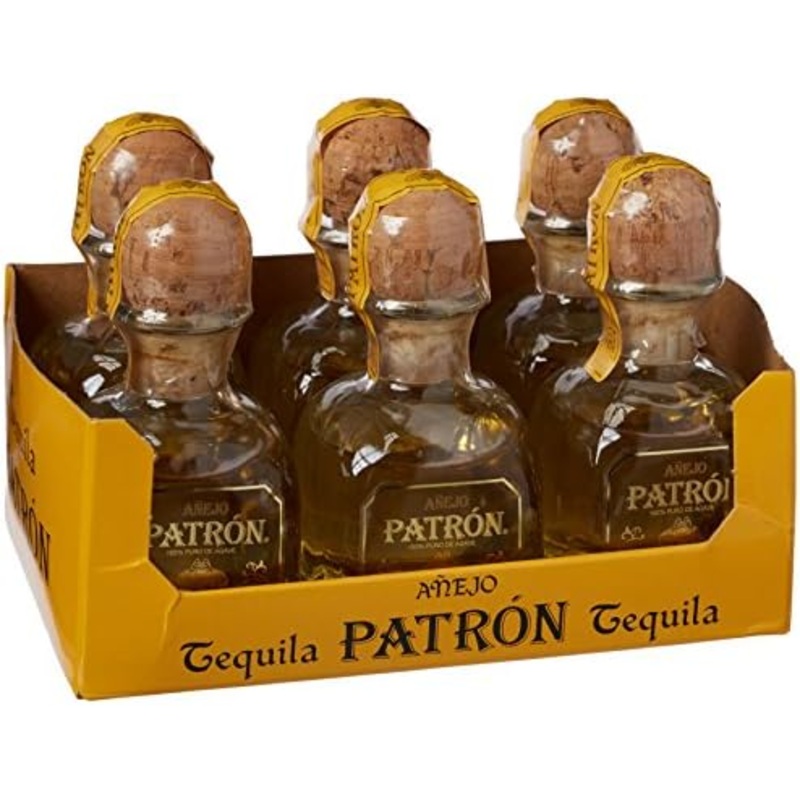 Patron Anejo Tequila 50ml 6-Pack Bundle