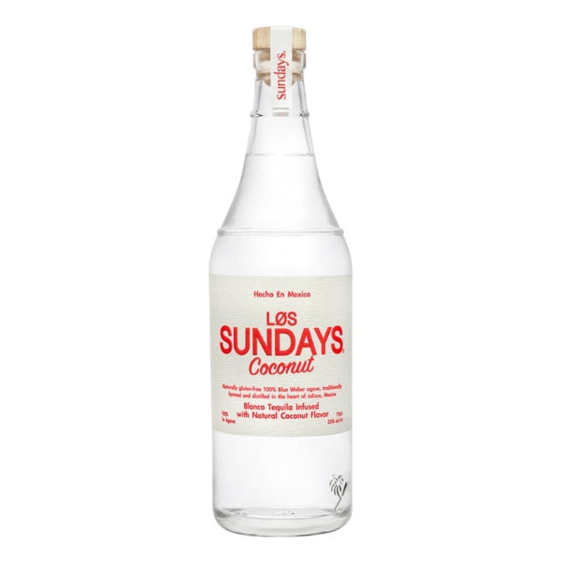 Los Sundays Blanco tequila Infused with Natural Coconut Flavor