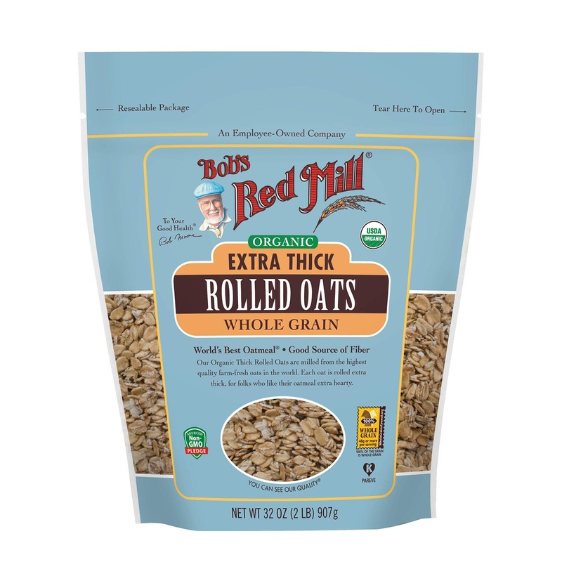 Bob's Red Mill Organic Extra Thick Rolled Oats - Whole Grain 32 oz (907g)