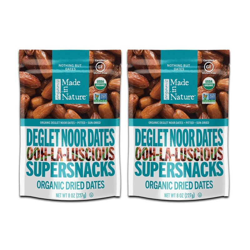 Buy Made in Nature Organic Deglet Noor Dates | 8 oz Supernacks - Healthy & Delicious