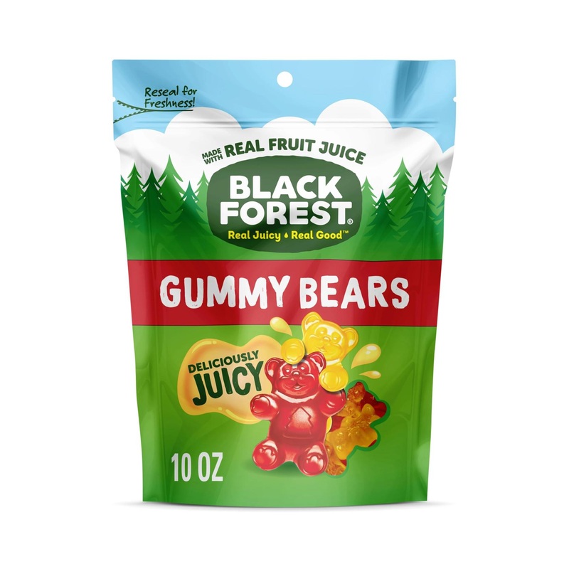 Delicious Black Forest Gummy Bears - Fruit Flavor Made with Real Juice 10 oz | International Shipping Available