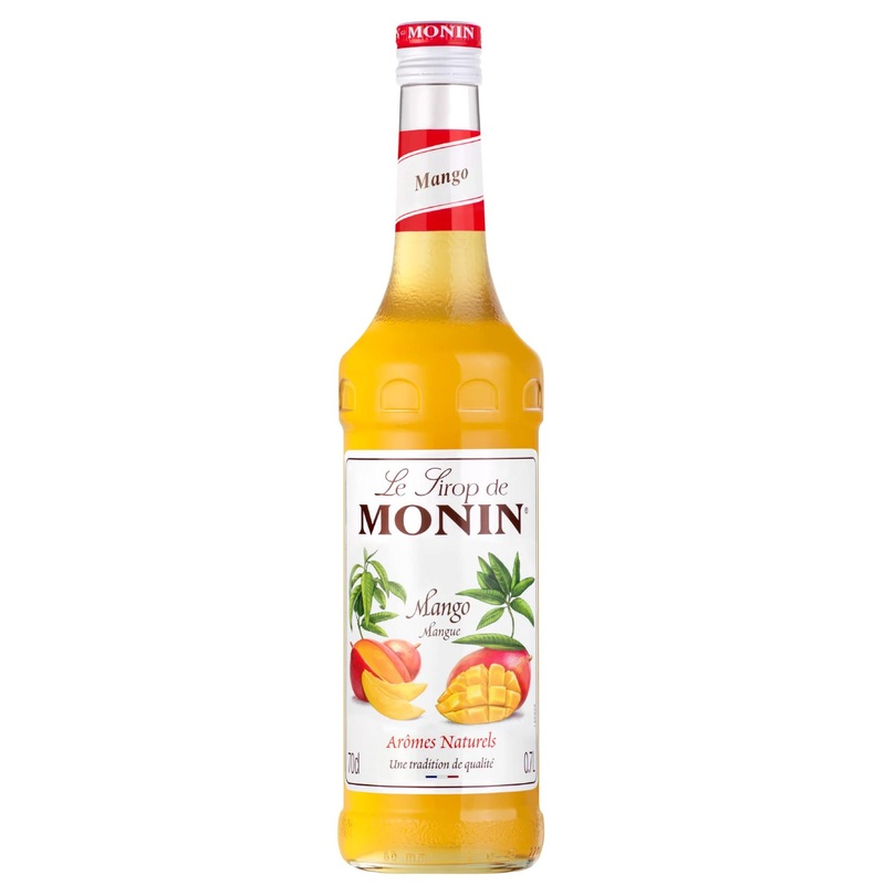 MONIN Premium Mango Syrup 700ml - Vegan-Friendly, Allergen-Free, 100% Natural - Ideal for Cocktails and Mocktails - Pack of 1