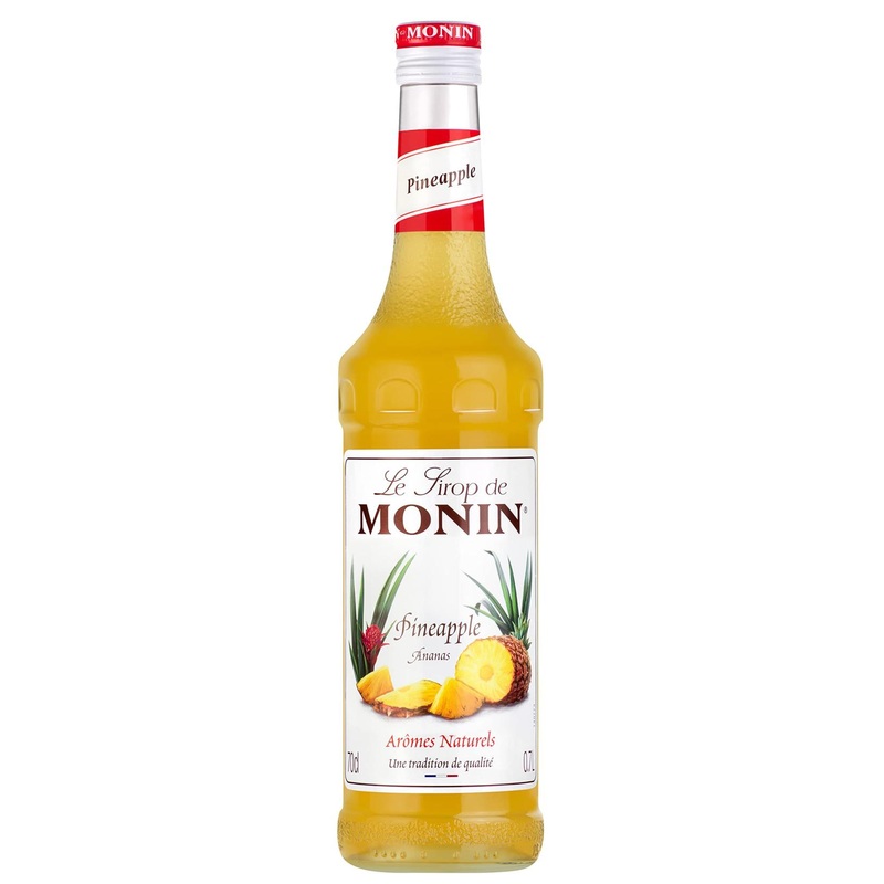 MONIN Premium Pineapple Syrup 700ml - Vegan-Friendly, Allergen-Free | 100% Natural Flavours for Cocktails and Mocktails