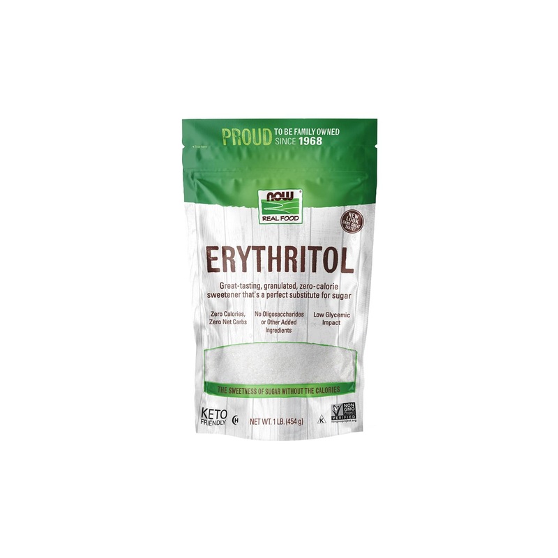 Now Foods Erythritol Natural Sweetener 1 lb - Zero Calorie Sugar Substitute