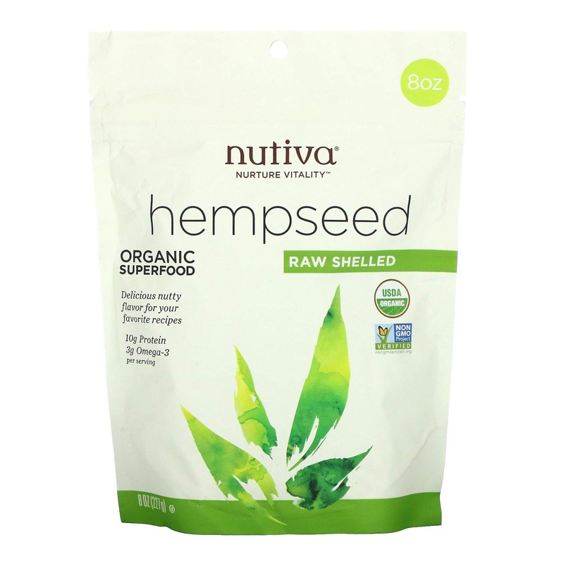 Nutiva Organic Hemp Seed Shelled - 8 oz (227g) | Raw & Nutrient-Rich Superfood