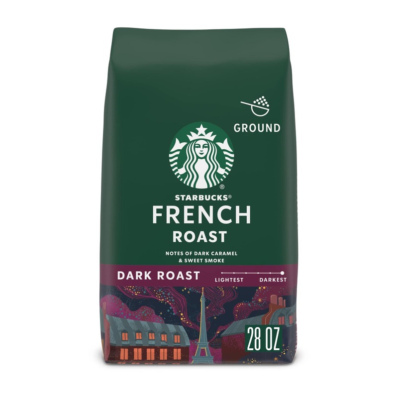 Starbucks Dark Roast Ground Coffee - French Roast 28 oz Bag | Rich & Bold Flavor