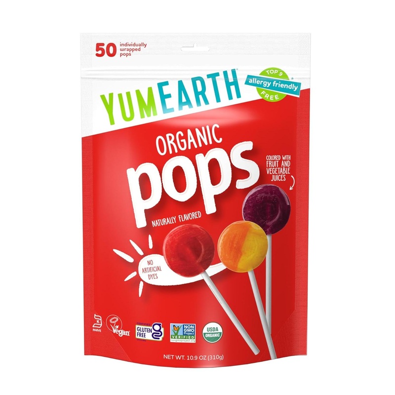 YumEarth Organic Lollipops - 50 Count Variety Pack | All-Natural Candy